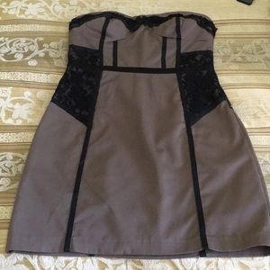 2b Bebe mini strapless dress
